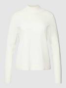 Marc Cain Strickpullover aus Baumwoll-Mix mit Kaschmir-Anteil in Offwh...