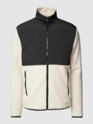 Jack & Jones Fleecejacke mit Label-Stitching Modell 'MARVIN' in Beige,...