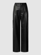 Tommy Jeans Hose in Leder-Optik Modell 'DAISY' in Black, Größe 27/32