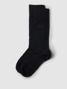 BOSS Socken aus Woll-Baumwoll-Mix im 2er-Pack in Black, Größe 39-42