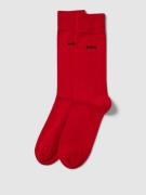 BOSS Socken mit Label-Print im 2er-Pack in Rot, Größe 39-42