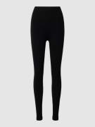 Falke Leggings in unifarbenem Design in Black, Größe L