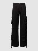 EIGHTYFIVE Cargohose mit Cargotaschen in Black, Größe 32