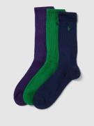 Polo Ralph Lauren Underwear Socken mit Label-Print im 3er-Pack in Purp...