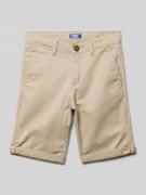 Jack & Jones Regular Fit Bermudas mit Label-Patch Modell 'BOWIE' in Sa...