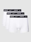 Nike Trunks mit elastischem Logo-Bund in Weiss, Größe L