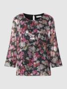 Christian Berg Woman Bluse mit floralem Allover-Print in Black, Größe ...