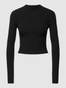 Drykorn Strickpullover mit Strukturmuster Modell 'RICKIE' in Black, Gr...