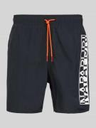 Napapijri Regular Fit Badehose mit elastischem Bund in Black, Größe XL