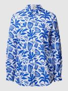 Christian Berg Woman Leinenbluse mit floralem Allover-Print in Royal, ...