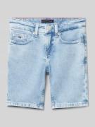 Tommy Hilfiger Kids Jeansshorts mit Label-Details in Bleu, Größe 104