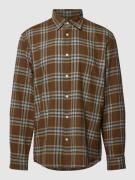 Marc O'Polo Regular Fit Freizeithemd mit Tartan-Karo und Label-Stitchi...