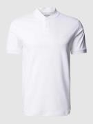 CK Calvin Klein Slim Fit Poloshirt mit Stehkragen in Weiss, Größe M