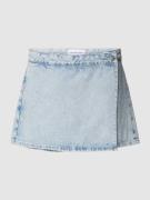 Calvin Klein Jeans Shorts in Wickel-Optik in Hellblau, Größe 28