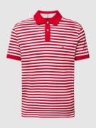 Tommy Hilfiger Poloshirt mit Label-Stitching in Rot, Größe L