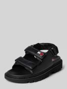 Tommy Jeans Sandalen mit Label-Detail Modell 'FANCY' in Black, Größe 4...