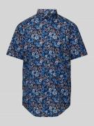 Christian Berg Men Regular Fit Freizeithemd mit Allover-Print in Marin...