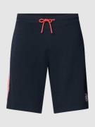 Christian Berg Men Regular Fit Sweatshorts mit Label-Badge in Marine, ...