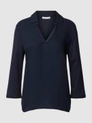 Tom Tailor Longsleeve mit V-Ausschnitt in Marine, Größe S