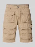 Alpha Industries Regular Fit Cargoshorts mit Label-Detail Modell 'BATT...