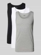 BOSS Tank Top mit Label-Detail im 3er-Pack Modell 'Modern' in Mittelgr...