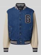 Gant College-Jacke in Denim-Optik Modell 'DENIM VARSITY' in Jeansblau,...