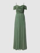 TROYDEN COLLECTION Abendkleid mit Raffungen in Mint, Größe 34