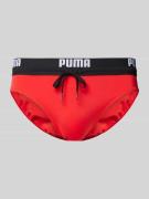 Puma Badehose mit elastischem Bund in Rot, Größe M