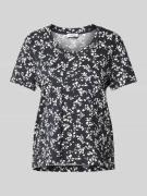 Esprit T-Shirt mit Allover-Print in Black, Größe S