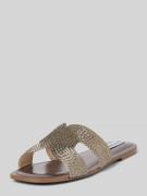 Steve Madden Slides mit breiter Schaftbrücke Modell 'ZARNIA' in Gold, ...