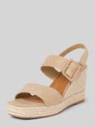 Tom Tailor Sandalette mit Keilabsatz in Beige, Größe 38