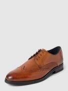 JOOP! SHOES Derby-Schuhe aus Büffelleder mit Label-Prägung in Cognac, ...