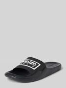 Kenzo Slides mit Label-Detail in Black, Größe 40