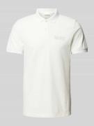 s.Oliver RED LABEL Regular Fit Poloshirt mit Label-Print in Offwhite, ...