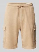 s.Oliver RED LABEL Regular Fit Sweatshorts mit Cargotaschen in Sand, G...