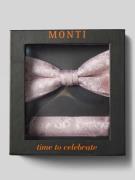 Monti Fliege und Einstecktuch im Set aus Seide in Altrosa, Größe 1