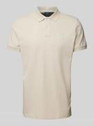 MCNEAL Poloshirt mit Label-Stitching in Beige, Größe XXL