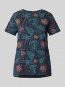 Ragwear T-Shirt mit Allover-Print in Marine, Größe S