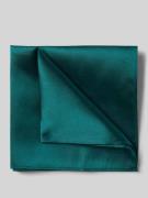 Willen Seideneinstecktuch mit Strukturmuster in Oliv, Größe 1