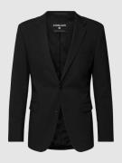 Strellson Regular Fit 2-Knopf-Sakko mit Woll-Anteil in Black, Größe 44