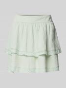 Vero Moda Minirock im Stufen-Look Modell 'NATALI' in Schilf, Größe M