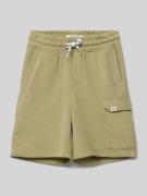 Garcia Regular Fit Sweatshorts mit Cargotasche in Schilf, Größe 146