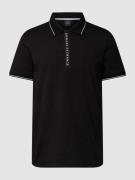 ARMANI EXCHANGE Poloshirt mit Kontraststreifen in Dunkelblau, Größe M
