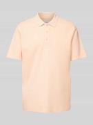 MCNEAL Regular Fit Poloshirt mit kurzer Knopfleiste in Apricot Melange...