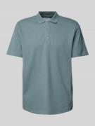 MCNEAL Regular Fit Poloshirt mit kurzer Knopfleiste in Rauchblau Melan...