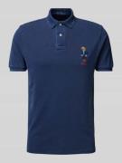 Polo Ralph Lauren Custom Slim Fit Poloshirt mit Label-Stitching in Mar...