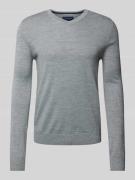 Christian Berg Men Regular Fit Strickpullover mit Woll-Anteil in Hellg...