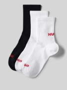 HUGO Socken mit Label-Print im 3er-Pack in Weiss, Größe 39-42