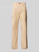 HUGO Regular Fit Cargohose im 5-Pocket-Design Modell 'Kuvvet' in Beige...