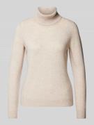 Christian Berg Woman Strickpullover mit Rollkragen in Beige Melange, G...